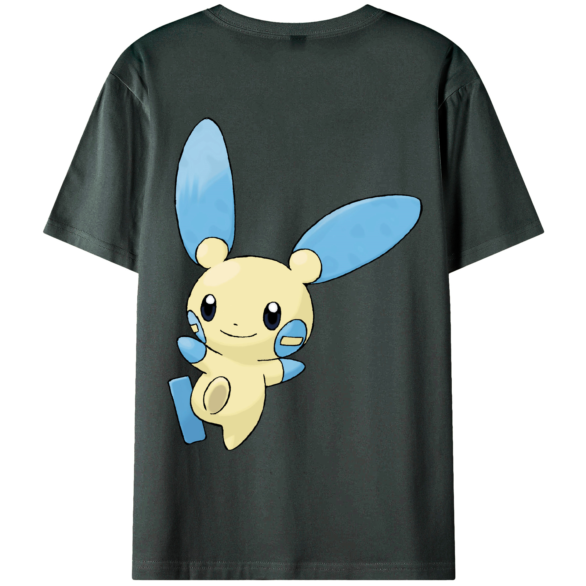 （画像用） ポケットモンスター Pokémon 綿100％ メンズ半袖Tシャツ（バックプリント） 通気性